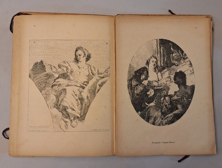 ACQUEFORTI DEL TIEPOLO PREF. POMPEO MOLMENTI ONGANIA 1896