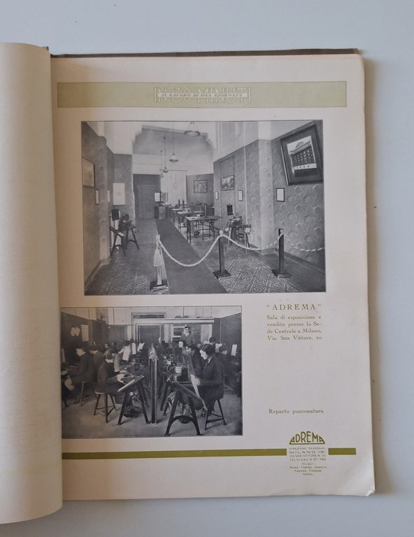 ADREMA MACCHINE PER INDIRIZZI CATALOGO TIP. LUCINI ANNI '20