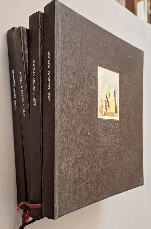 AGENDA OLIVETTI ANNO 1976 1977 1979 1980 4 VOLUMI