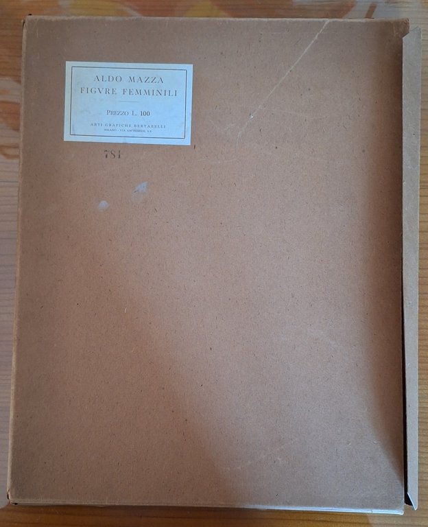 ALDO MAZZA FIGURE FEMMINILI ARTI GRAFICHE BERTARELLI 1932