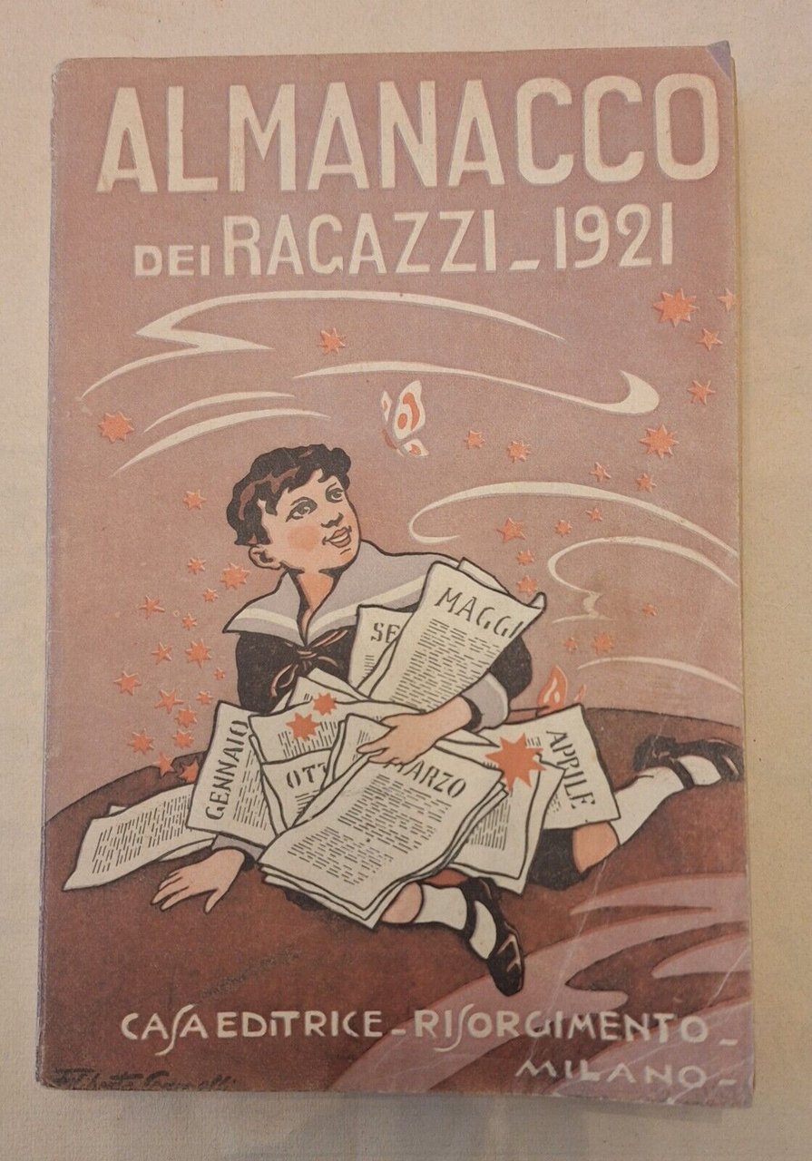 ALMANACCO DEI RAGAZZI 1921 CASA ED. RISORGIMENTO