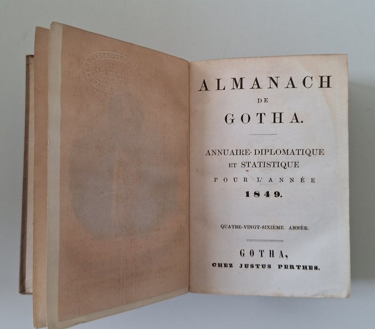 ALMANACH DE GOTHA 1856 JUSTUS PERTHES | Immagine Gallery 2