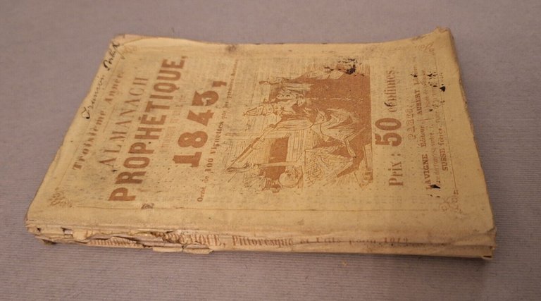 ALMANACH PROPHETIQUE PITTORESQUE ET UTILE POUR 1843 PARIS LAVIGNE AUBERT