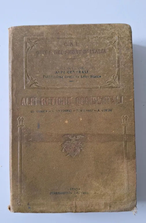 ALPI RETICHE OCCIDENTALI VOL. 1 CAI 1911