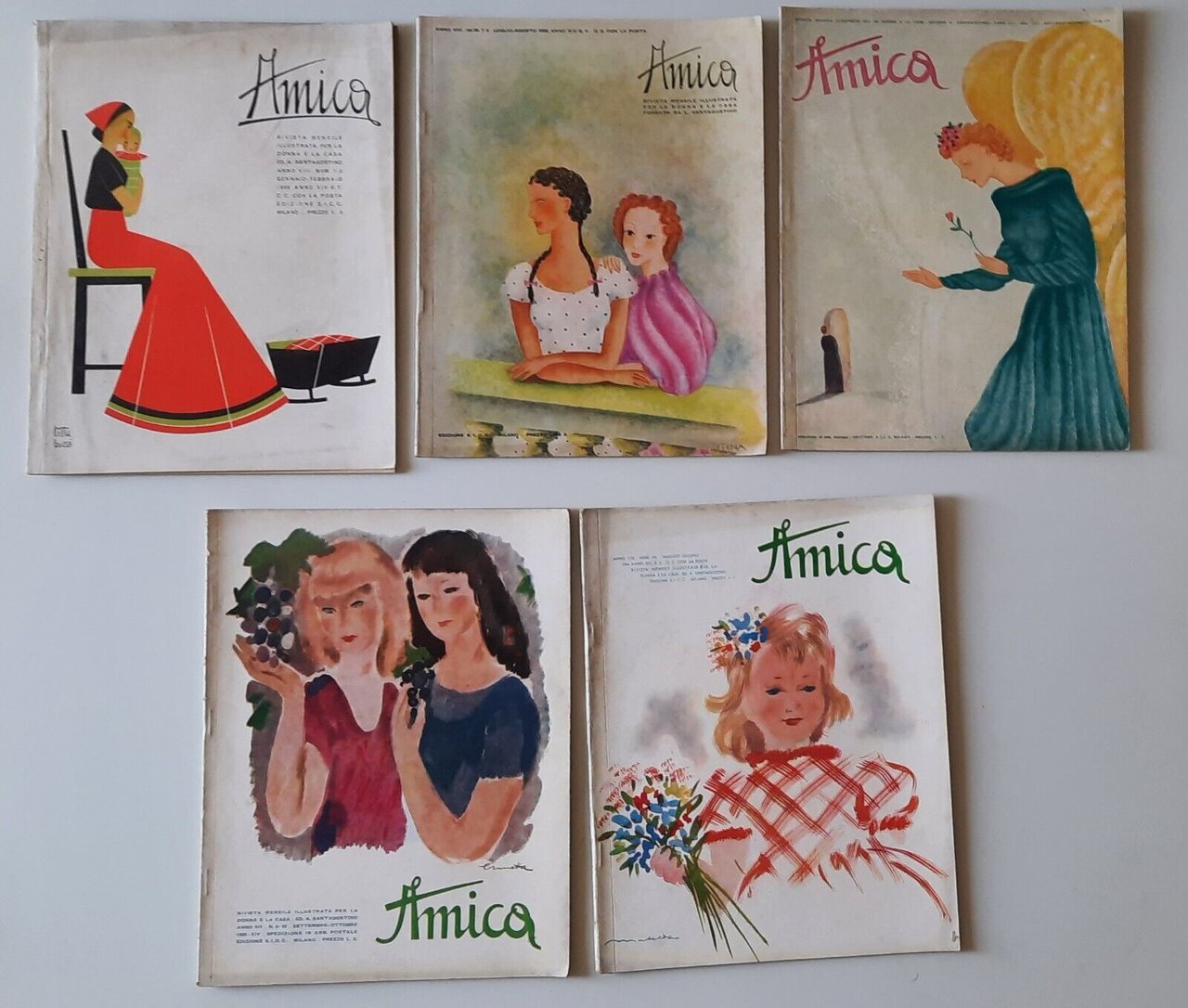 AMICA RIVISTA MENSILE PER LA DONNA E LA CASA ANNATA …