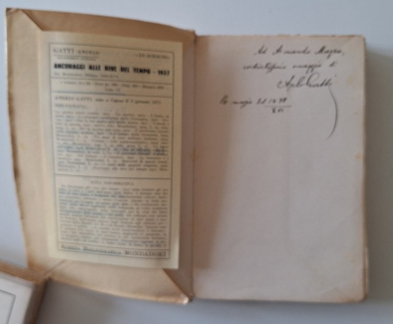ANGELO GATTI ANCORAGGI / LATERRA MONDADORI 1938 / 1939 AUTOGRAFATI …