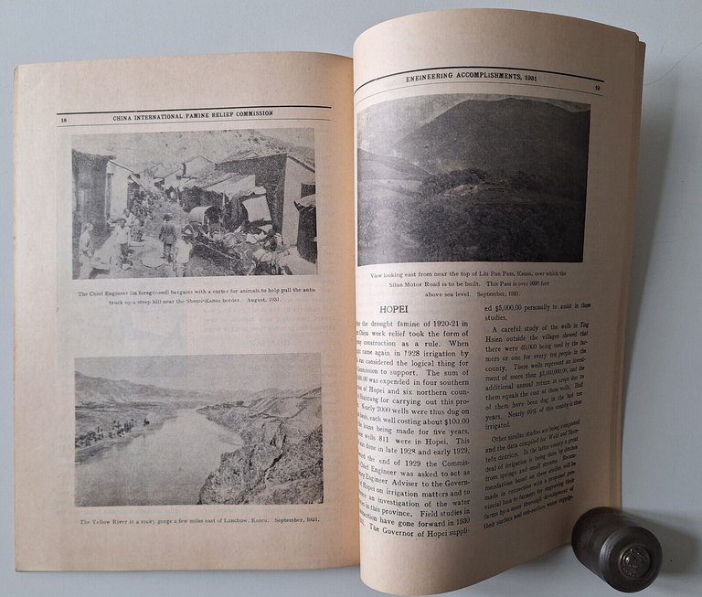 ANNUAL REPORT INTERNATIONAL FAMINE RELIEF CHINA PEIPING DAL 1922 AL …