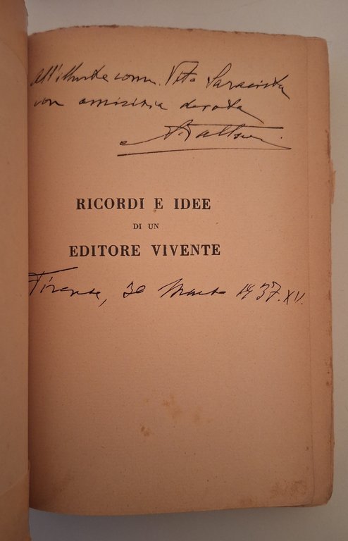 ATTILIO VALLECCHI RICORDI IDEE DI UN EDITORE VIVENTE VALLECCHI 1934 … | Immagine Gallery 2