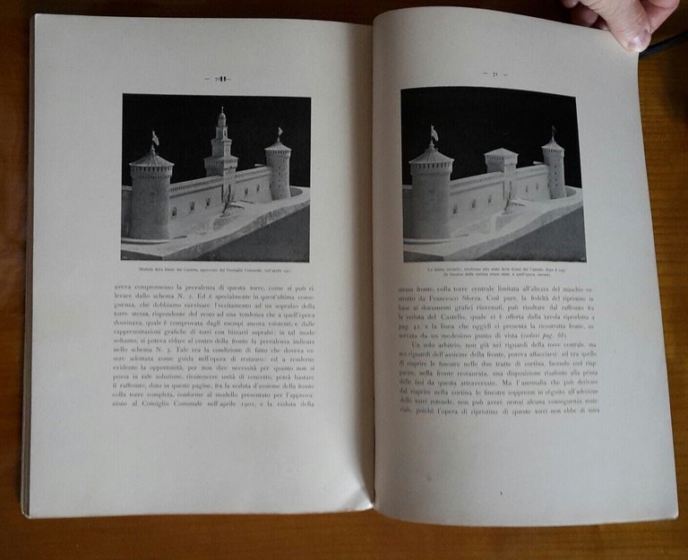 BELTRAMI INDAGINI E DOCUMENTI RIGUARDANTI TORRE PRINCIPALE CASTELLO MILANO 1905