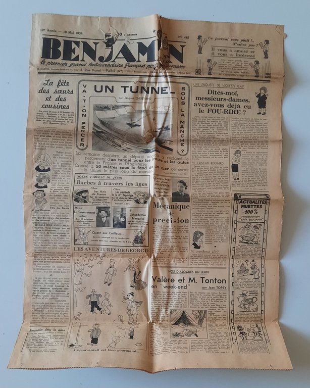 BENJAMIN LE PREMIER GRAND HEBDOMAIRE FRANCOIS 48 NUMERI 1938/39 | Immagine Gallery 4