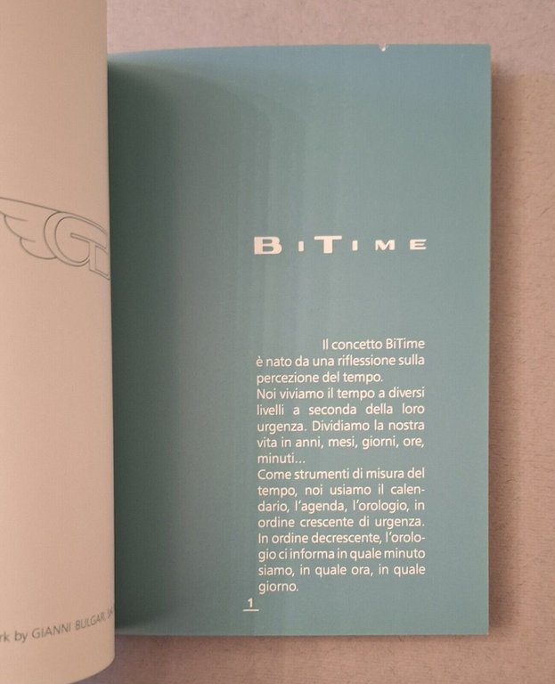 BITIME GIANNI BULGARI OROLOGI CATALOGO