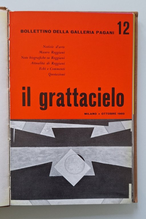 BOLLETTINI DELLA GALLERIA PAGANI 1960-61 IL GRATTACIELO VOL. 2 DOVA …