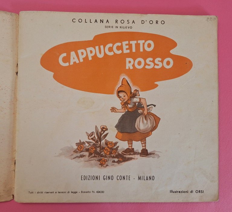 CAPPUCCETTO ROSSO ILLUSTRATO CON DISEGNI IN RILIEVO DI ORSI ED. …