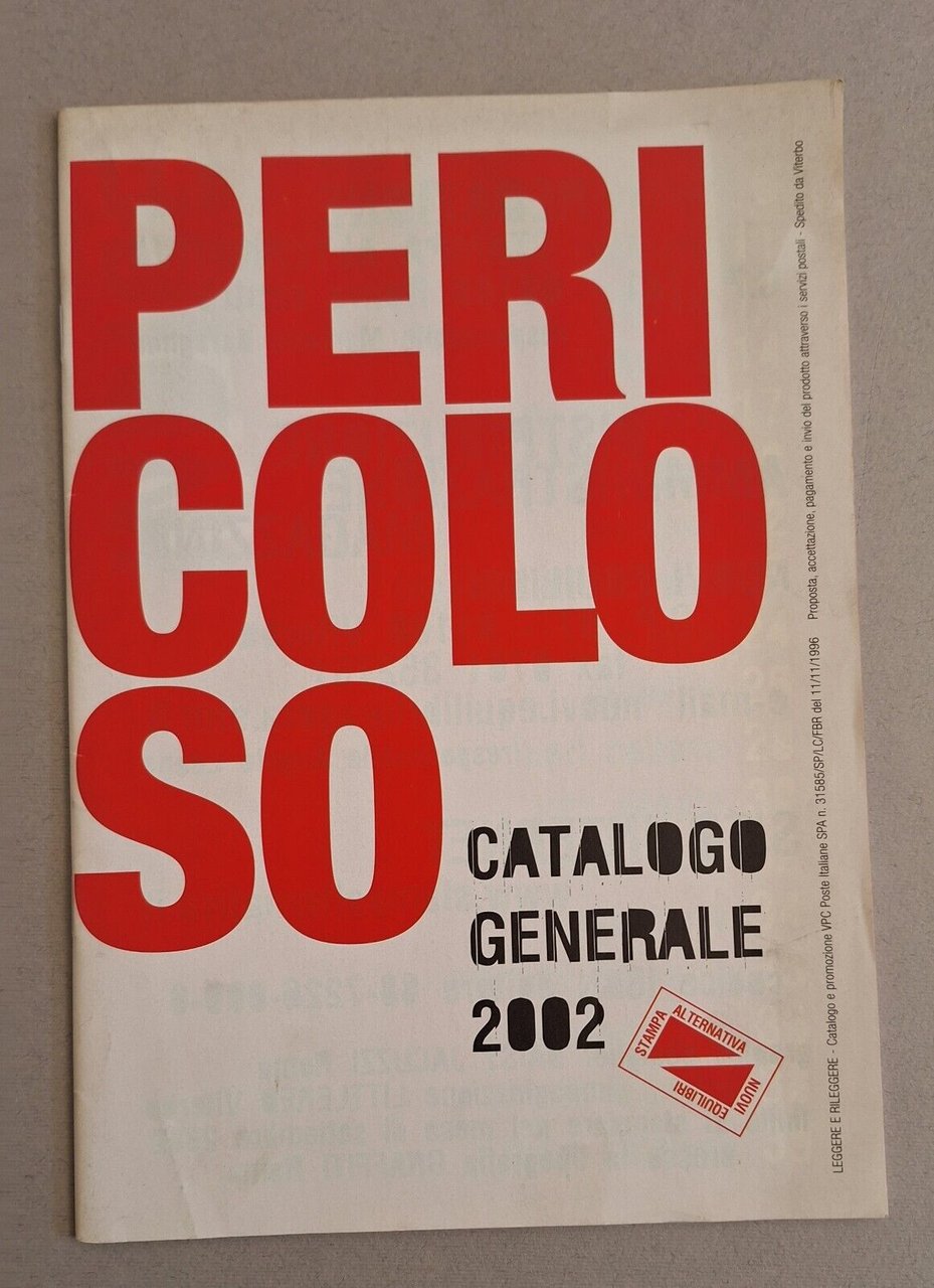 CATALOGO GENERALE STAMPA ALTERNATIVA 2002
