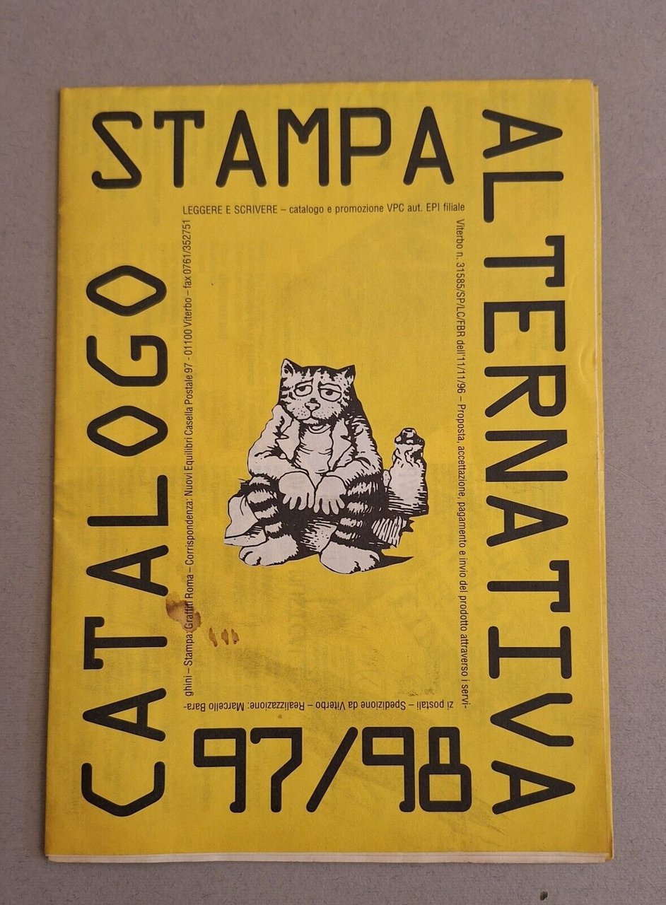 CATALOGO STAMPA ALTERNATIVA 1997/98