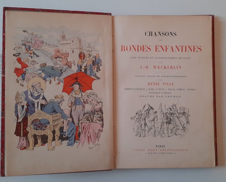 CHANSONS ET RONDES ENFANTINES PARIS GARNIER FRERES