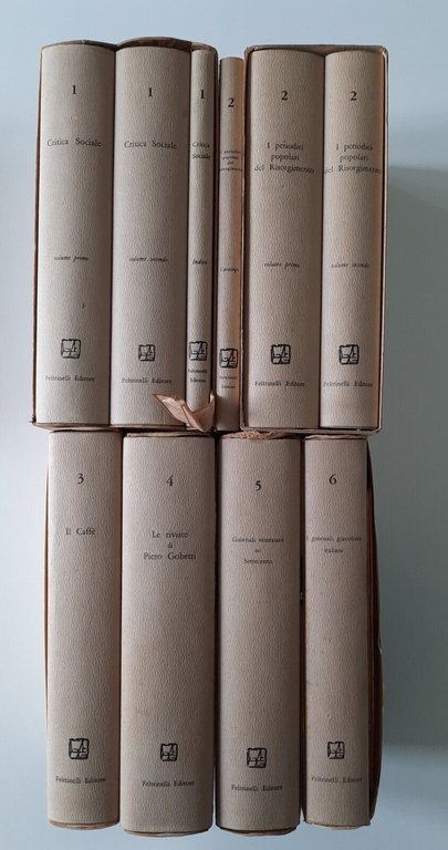COLLANA DI PERIODICI ITALIANI E STRANIERI FELTRINELLI 10 VOLUMI