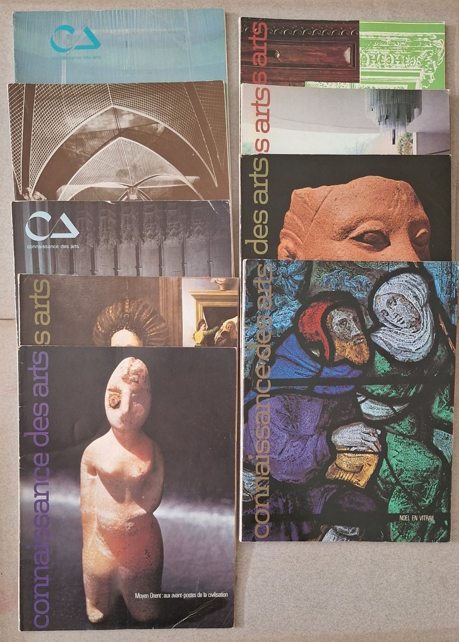 CONNAISSANCE DES ARTS ANNATA 1975 SCOMPLETA 9 NUMERI