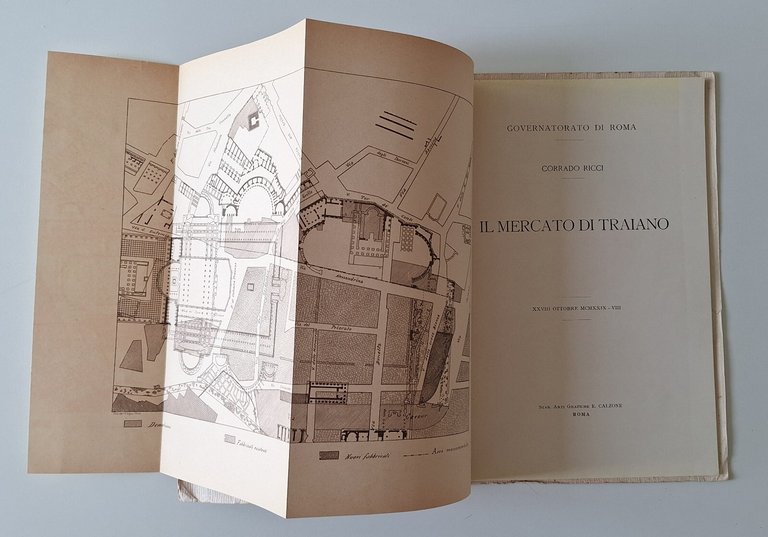 CORRADO RICCI IL MERCATO DI TRAIANO A. CALZONE 1929