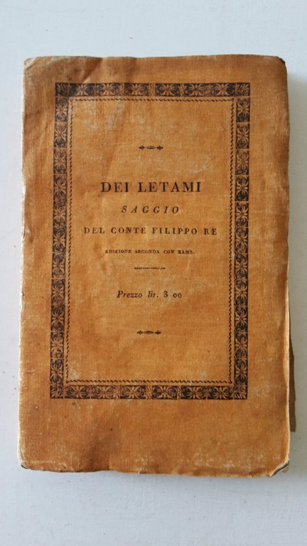 DEI LETAMI E DELLE ALTRE SOSTANZE SAGGIO DEL CONTE FILIPPO …