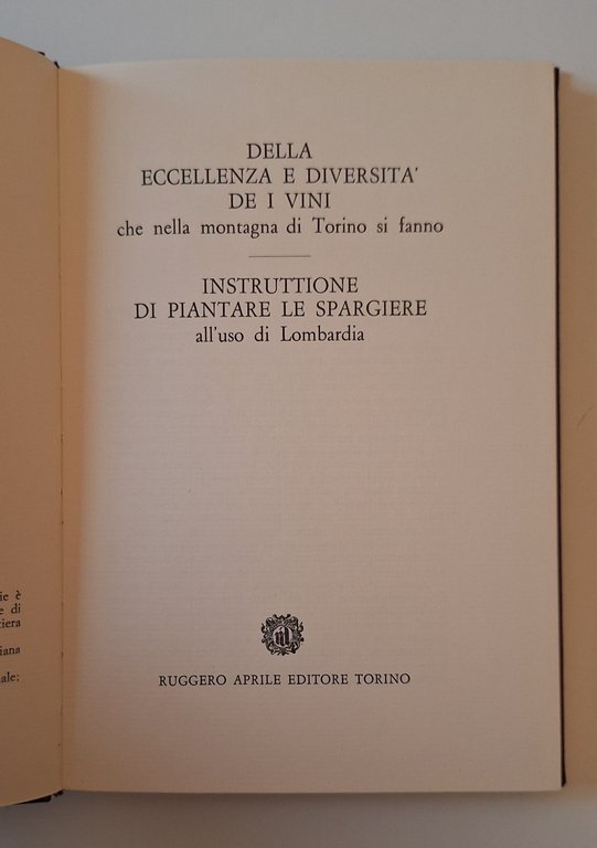DELLA ECCELLENZA E DIVERSITA' DE I VINI RUGGERO APRILE ED. … | Immagine Gallery 2