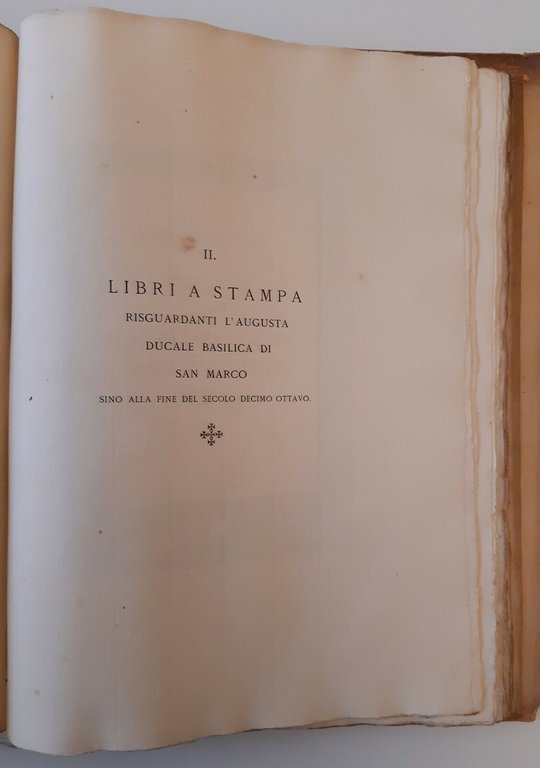 DOCUMENTI PER LA STORIA DELLA BASILICA DI SAN MARCO F. …