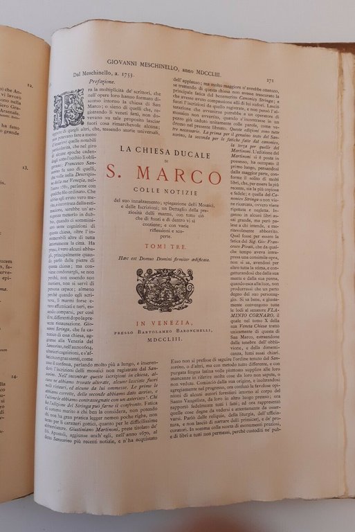 DOCUMENTI PER LA STORIA DELLA BASILICA DI SAN MARCO F. …