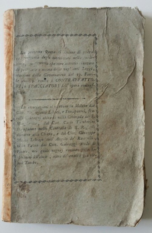 DOMAT LE LEGGI CIVILI NEL L'ORDINE NATURALE STAMPERIA TAMBURINI 1802