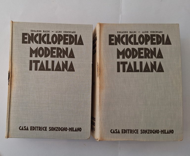 E. BALDI A. CERCHIARI ENCICLOPEDIA MODERNA ITALAINA SONZOGNO CON MOBILE …