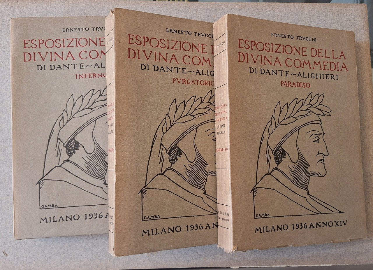 E. TRUCCHI ESPOSIZIONE DELLA DIVINA COMMEDIA DI DANTE TOFFALONI 1936 …
