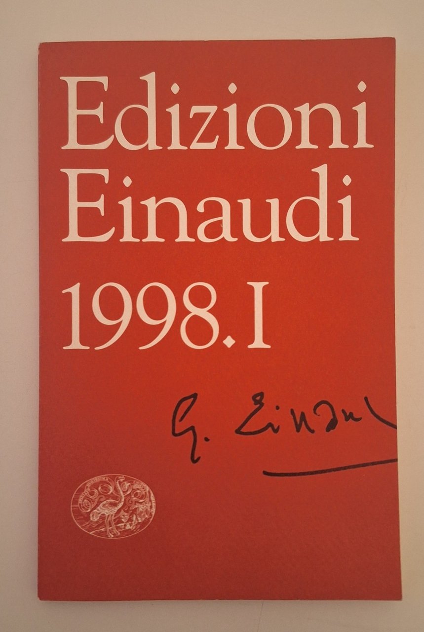 EDIZIONI EINAUDI 1988 CATOLO EDITORIALE AUTOGRAFATO GIULIO EINAUDI | Immagine principale