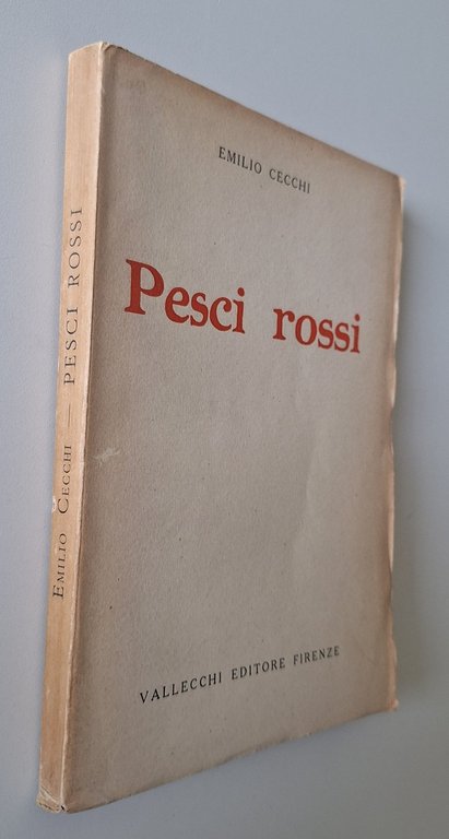 EMILIO CECCHI PESCI ROSSI VALLECCHI ED. 1920 1° ED. | Immagine Gallery 3