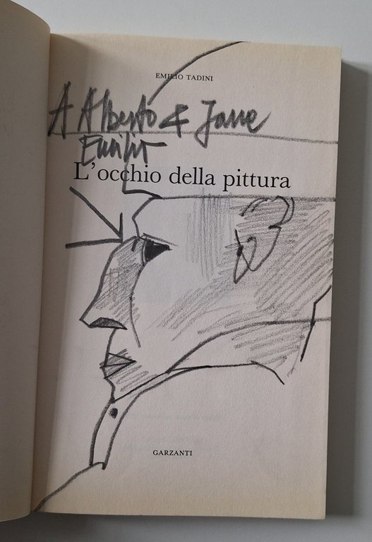 EMILIO TADINI L'OCCHIO DELLA PAURA GARZANTI 1995 1° ED. AUTOGRAFATO