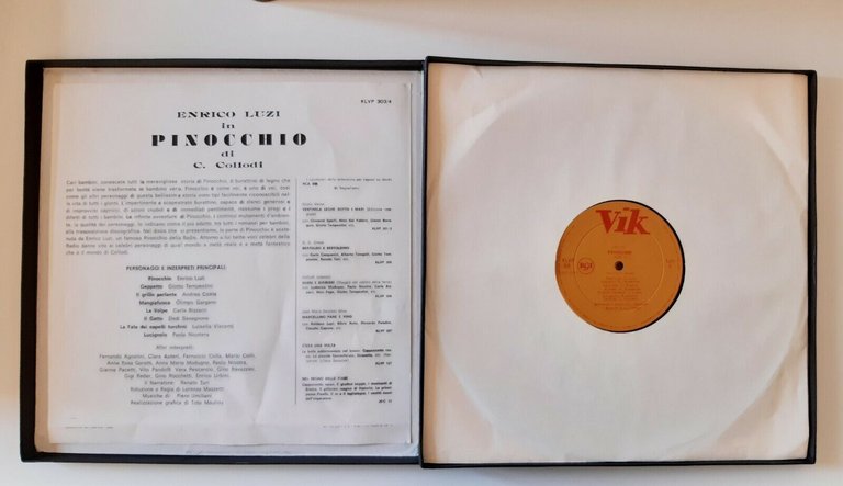 ENRICO LUZI IN PINOCCHIO DI C. COLLODI RCA 2 LP