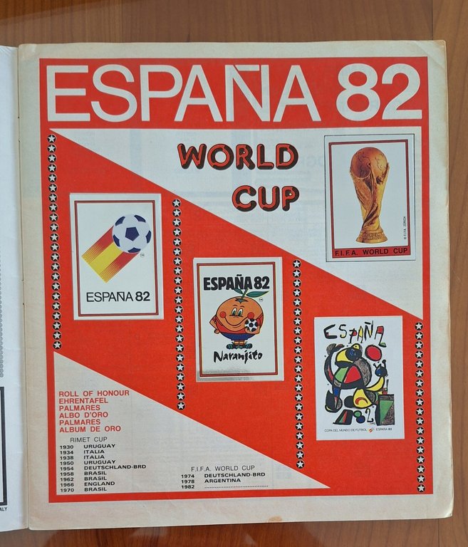 ESPANA 82 WORLD CUP FIGURINE PANINI ALBUM COMPLETO