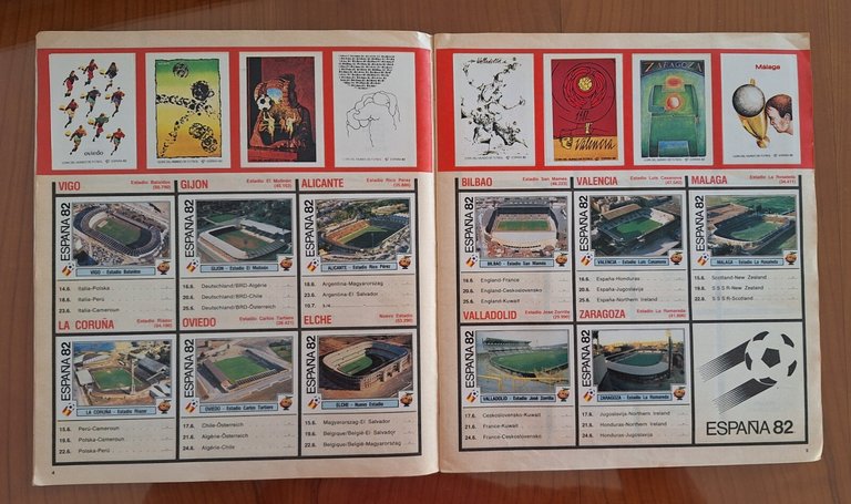 ESPANA 82 WORLD CUP FIGURINE PANINI ALBUM COMPLETO