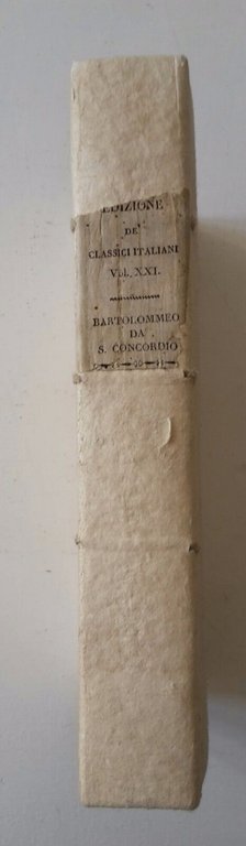 F. BARTOLOMMEO DA S. CONCORDIO AMMAESTRAMENTI DEGLI ANTICHI 1808