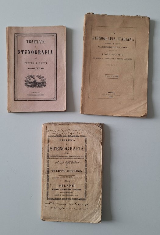 FILIPPO DELPINO/ BOLAFFIO / VISETTI SISTEMA DI STENOGRAFIA LOTTO 3 … | Immagine Gallery 2