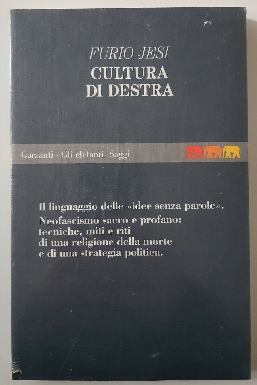 FURIOJESI CULTURA DI DESTRA GARZANTI