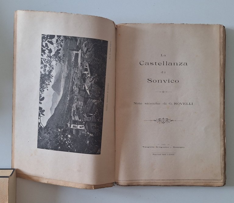 G. ROVELLI LA CASTELLANZA DI SONVICO TIP. SANT'AGOSTINO MASSAGNO 1927 | Immagine Gallery 2