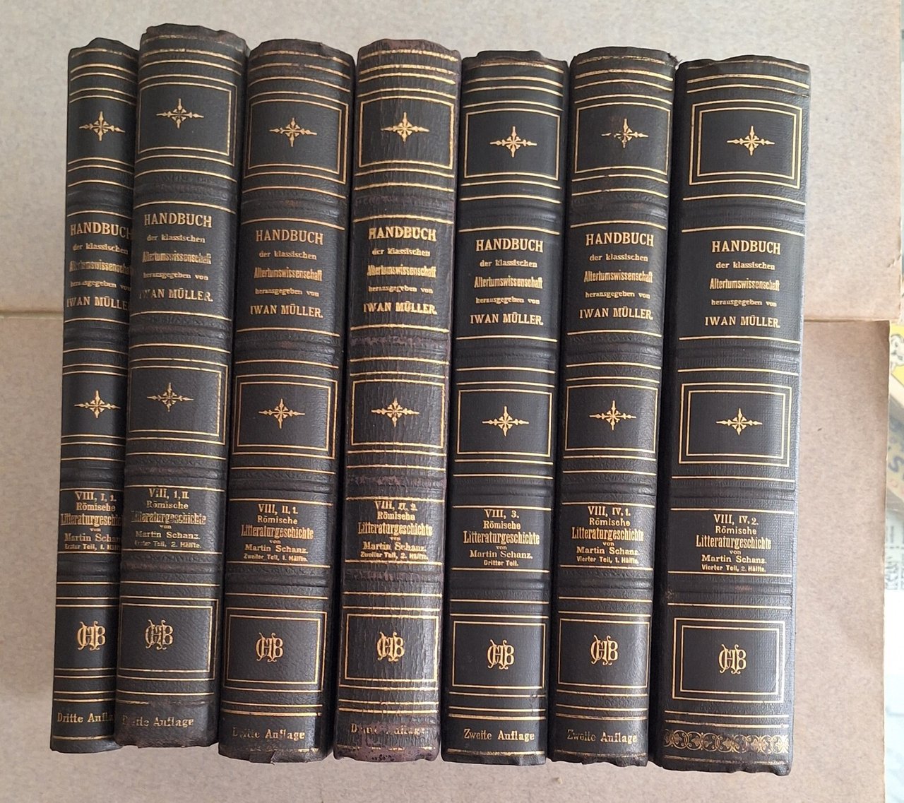 GESCHICHTE DER ROMISCHEN LITTERATUR VON MARTIN SCHANZ 1907 BECK'SCHE 7 …