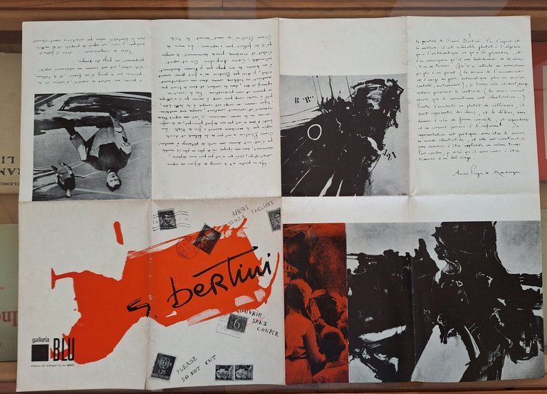 GIANNI BERTINI GALLERIA BLU 1959 BROCHURE MANIFESTO