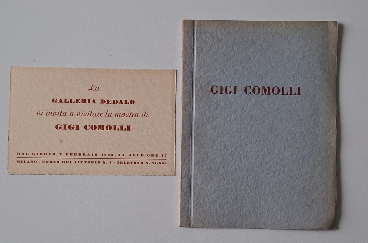 GIGI COMOLLI GALLERIA DEDALO 1942 RIZZOLI | Immagine principale