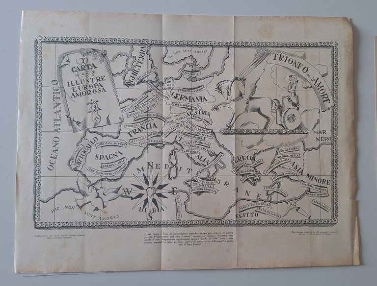 GIO PONTI GIOVANNI GARIBOLDI CARTA DELLA ILLUSTRE EUROPA AMOROSA DOMUS …