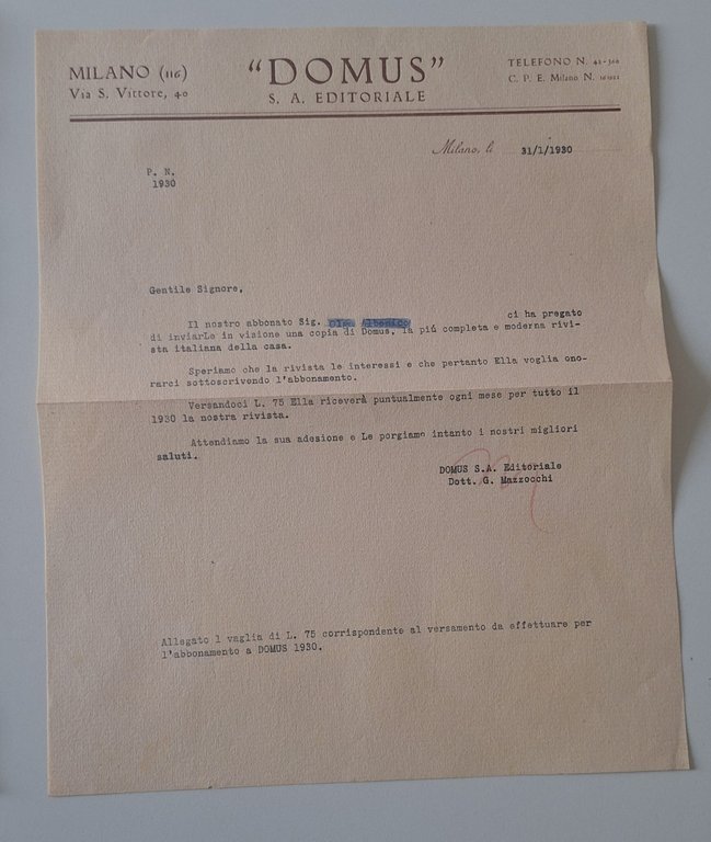 GIO PONTI GIOVANNI GARIBOLDI CARTA DELLA ILLUSTRE EUROPA AMOROSA DOMUS …