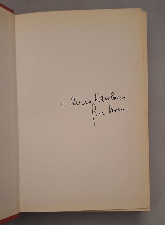 GIORGIO BOCCA L'INFERNO MONDADORI 1992 AUTOGRAFATO