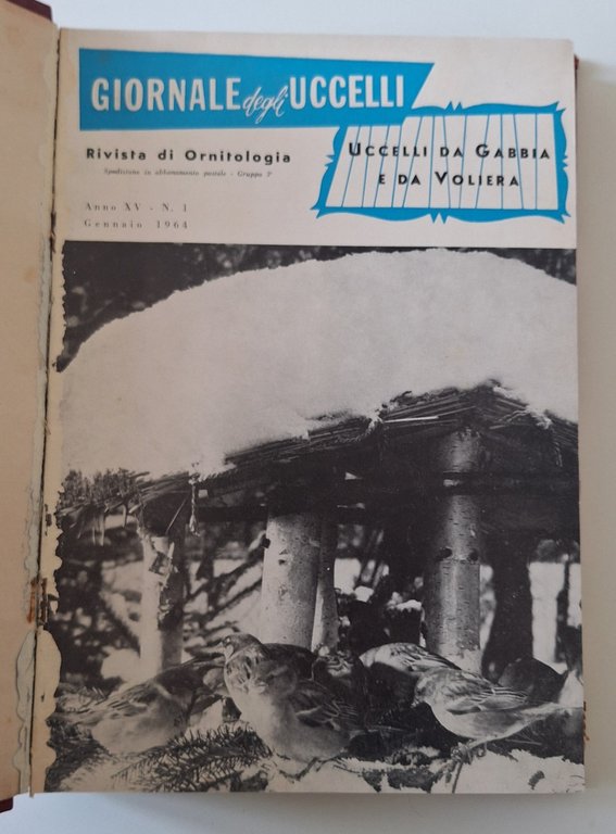 GIORNALE DEGLI UCCELLI RIVISTA DI ORNOTOLOGIA ANNATA 1964