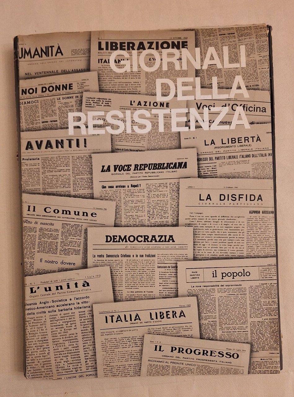GIORNALI DELLA RESISTENZA PUBBLICAZIONE DEL COMUNE DI MILANO 1970