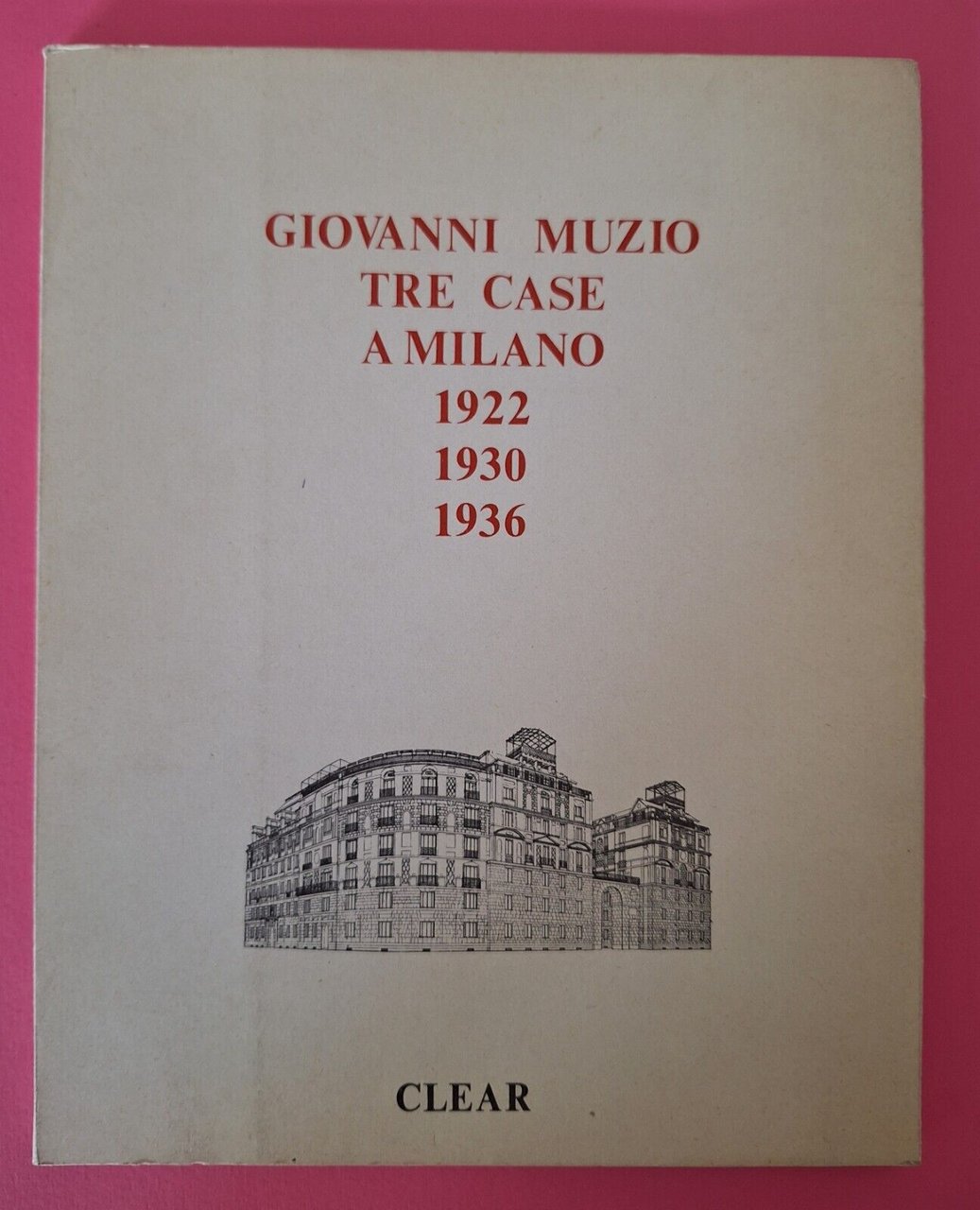 GIOVANNI MUZIO TRE CASE A MILANO 1922 1930 1936 CLEAR …