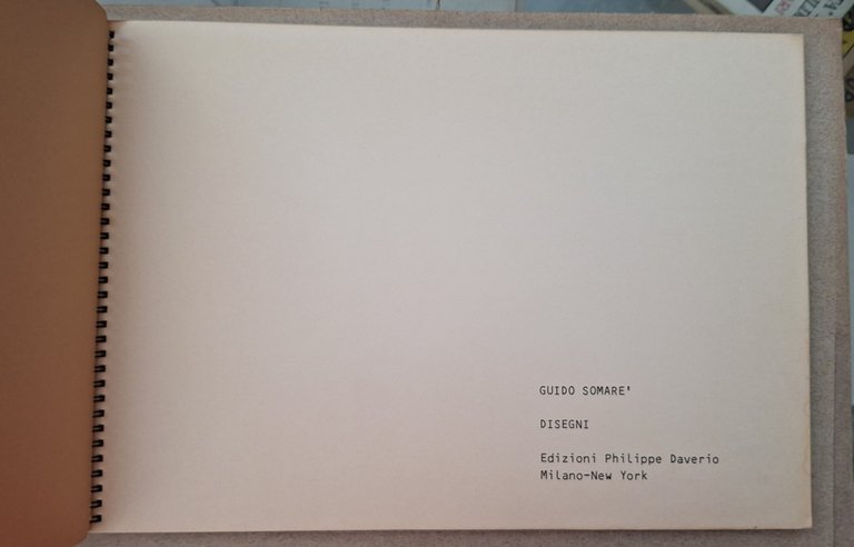 GIUSEPPE SOMARE' DISEGNI EDIZIONI PHILIPPE DAVERIO 1991 AUTOGRAFATO